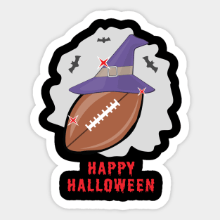 Happy Football Halloween - Funny Sticker